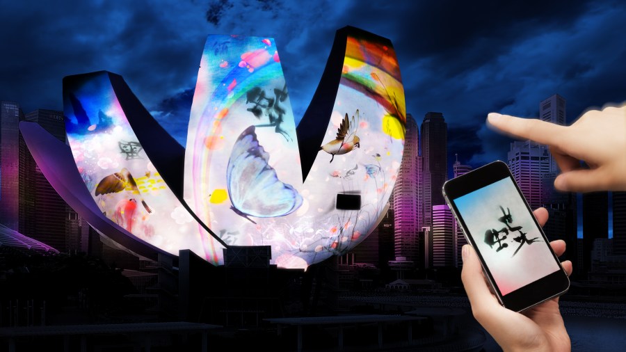 What a Loving &amp; Beautiful World - Artscience Museum (credit i Light Marina Bay 2016)