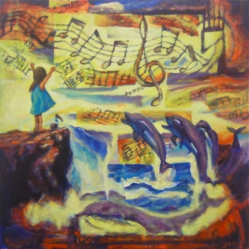 Ong Hwee Yen_Untitled 9_2016_Acrylic on  Canvas_76x76cm